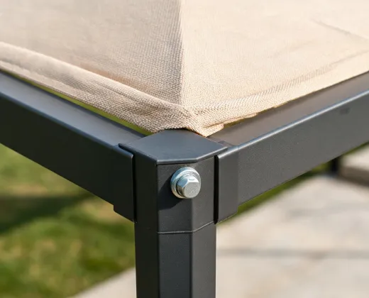 Canopy fabric and frame detail