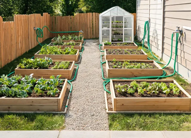 Greenhouse and raised bed planning